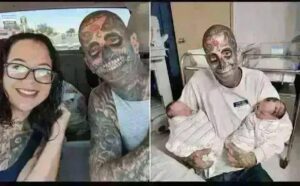 Dad with over 240 tattoos called a ‘monster’ and ‘bad dad’ because of his look. But wait till you see how he looked before… see More