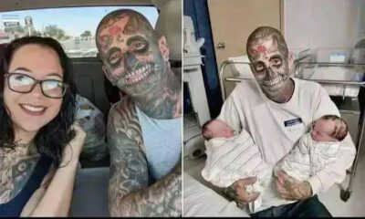 Dad with over 240 tattoos called a ‘monster’ and ‘bad dad’ because of his look. But wait till you see how he looked before… see More