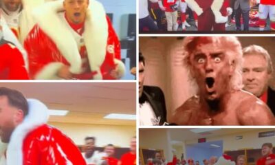 Watch as Andy Reid, Travis Kelce, and Patrick Mahomes Set the Locker Room on Fire After Crushing the Steelers – Chiefs Coach in excitement Steals the Show in Viral Santa Suit With Epic Breaking Dance Moves