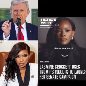 BREAKING News: Trump’s 3-Word Response to Jasmine Crockett SPARKS